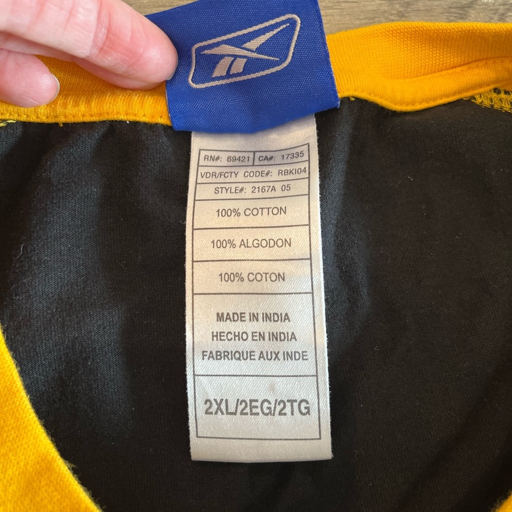 Reebok NFL Vintage Pittsburgh Steelers Men’s Long Sleeve T-Shirt AFC North 2XL - Picture 5 of 9